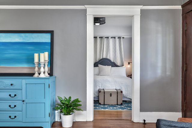 Bedroom with coastal decor